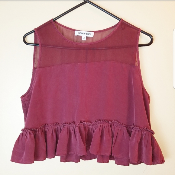 Elizabeth and James Tops - Elizabeth James Keaton Cropped Top